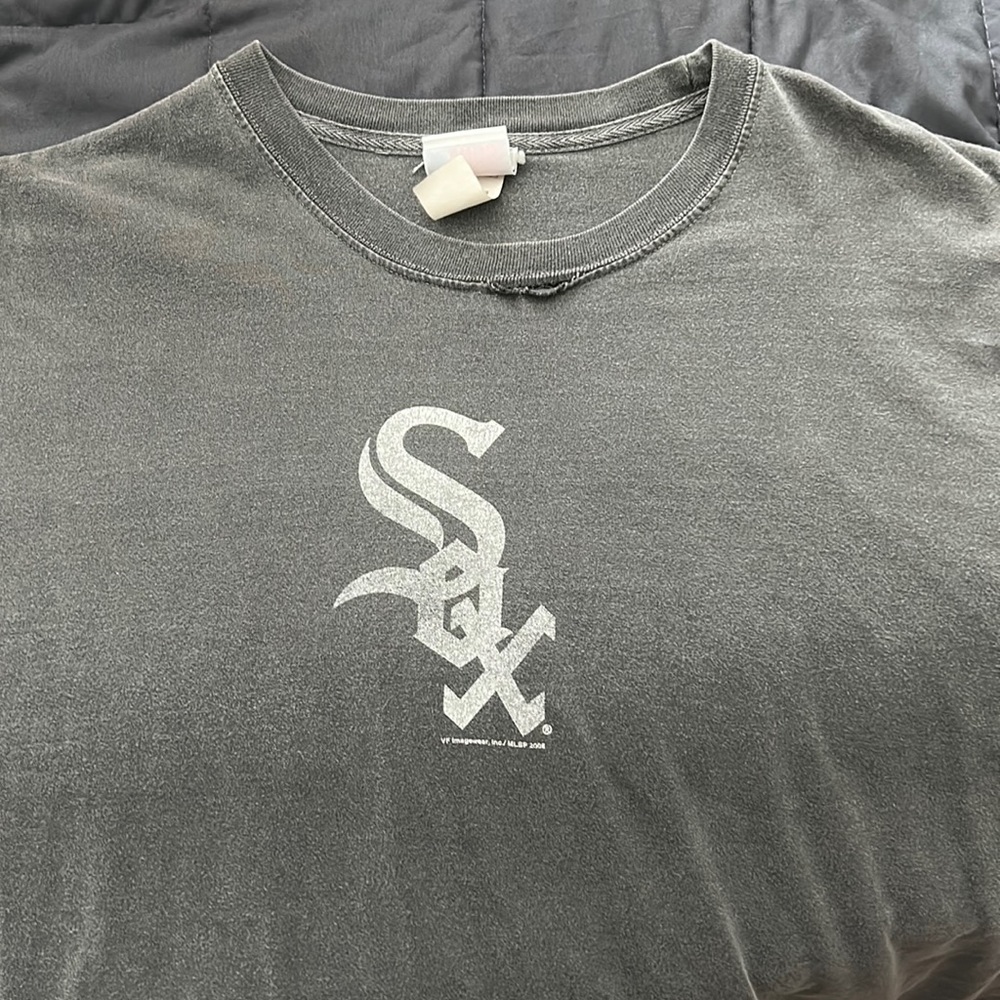 Vintage Washed Grey Chicago White Sox Oversized Shirt
